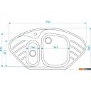 Кухонные мойки Berge BR-9550 (песочный)