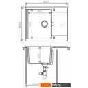 Кухонные мойки Polygran Gals 620 (опал 328)