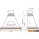 Вытяжки Elikor Бельведер 60П-650-П3Д (бежевый/дуб неокрашенный)