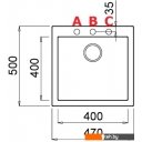 Кухонные мойки Elleci Quadra 102 Light Grey K97