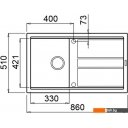 Кухонные мойки Elleci Best 400 White K96