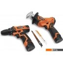 Шуруповерты, гайковерты, электроотвертки Daewoo Power DGA 1220Li SET (шуруповерт, сабельная пила, 2 АКБ, сумка)