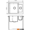 Кухонные мойки Polygran Brig-620 (серый 14)
