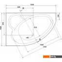 Ванны Cersanit Kaliope 153x100 (правая)