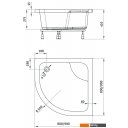 Душевые поддоны Deante Deep 90x90 KTD 041B