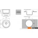 Кухонные мойки GranFest GF-R510 (иней)