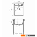 Кухонные мойки Polygran Argo-420 (песочный 302)