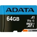 Карты памяти A-Data Premier AUSDX64GUICL10A1-RA1 microSDXC 64GB (с адаптером)