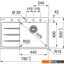 Кухонные мойки Franke Centro CNG 611/211-78 TL Fragranite 114.0639.725 (белый)