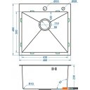 Кухонные мойки Avina HM4848 (нержавеющая сталь)