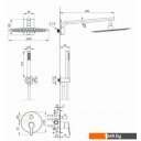 Душевые системы и гарнитуры Deante Arnika Titanium NAC D9QP