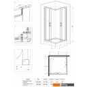 Душевые кабины Deante Funkia 90x90 KYC N41K