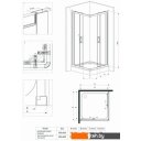 Душевые кабины Deante Funkia 80x80 KYC N42K