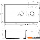Кухонные мойки Omoikiri Tedori 85-2-U-PL (платина)