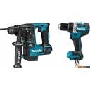 Наборы электроинструментов Makita DLX2271 (шуруповерт, перфоратор, без АКБ)