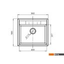 Кухонные мойки GranFest GF-Q-561 (графит)