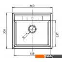 Кухонные мойки GranFest GF-Q-561 (иней)
