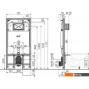 Инсталляции для унитазов, раковин, биде и писсуаров Alcaplast AM1101/1200