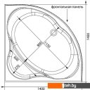 Ванны Aquanet Palau 140x140