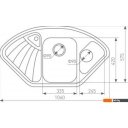 Кухонные мойки Zigmund & Shtain ECKIG 1000.2 (молодое шампанское)