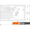 Кухонные мойки Zigmund & Shtain Kaskade 800 (молодое шампанское)