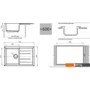 Кухонные мойки GranFest Quadro GF-Q780L (черный)