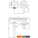 Смесители Rubineta Torino-1F (BK) PM0010