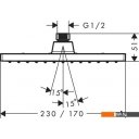 Душевые системы и гарнитуры Hansgrohe Vernis Shape 230 1jet 26281670 (черный матовый)