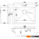 Кухонные мойки ARFEKA AF 550*505 Black PVD Nano
