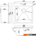 Кухонные мойки ARFEKA AF 450*505 Black PVD Nano