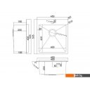 Кухонные мойки ARFEKA AF 450*505 Black PVD Nano