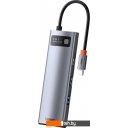 USB-хабы и док-станции Baseus Metal Gleam Series 8-in-1 Multifunctional Type-C HUB Docking Station CAHUB-CV0G