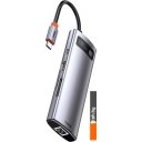 USB-хабы и док-станции Baseus Metal Gleam Series 8-in-1 Multifunctional Type-C HUB Docking Station CAHUB-CV0G