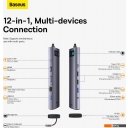 USB-хабы и док-станции Baseus Metal Gleam Series 12-in-1 Multifunctional Type-C Hub Docking Station WKWG020213