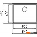 Кухонные мойки Elleci Quadra 105 Undermount Bianco Antico 62