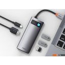 USB-хабы и док-станции Baseus Metal Gleam Series Multifunctional HUB Type-C Hub Docking Station CAHUB-CX0G