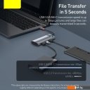 USB-хабы и док-станции Baseus Metal Gleam Series 7-in-1 Multifunctional Type-C WKWG020113