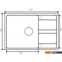 Кухонные мойки Zorg Apollo 78 (песчаный берег)