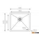 Кухонные мойки Zorg ZRN 4944 Nano PVD Gold