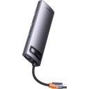USB-хабы и док-станции Baseus Metal Gleam Series 8-in-1 Multifunctional Type-C HUB Docking Station Gray WKWG050013