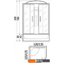 Душевые кабины River Temza 135/135/55 ТН