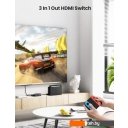 Кабели, адаптеры, разветвители Ugreen CM332 80125 4 x HDMI (с пультом ДУ, черный)