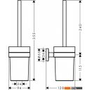 Аксессуары для ванной и туалета Hansgrohe Logis Universal 41722000