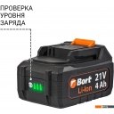 Угловые шлифмашины (болгарки) Bort BWS-21LI (с 2-мя АКБ, кейс)