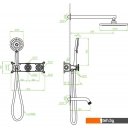 Душевые системы и гарнитуры Laveo Muro BAU 711P