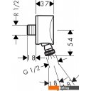 Душевые системы и гарнитуры Hansgrohe FixFit 27506000