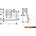 Аксессуары для ванной и туалета Hansgrohe AddStoris 41771000