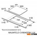 Варочные панели MAUNFELD CVI804SFBK LUX
