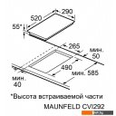 Варочные панели MAUNFELD CVI292S2FWH Lux