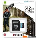 Карты памяти Kingston Canvas Go! Plus microSDXC 512GB (с адаптером)